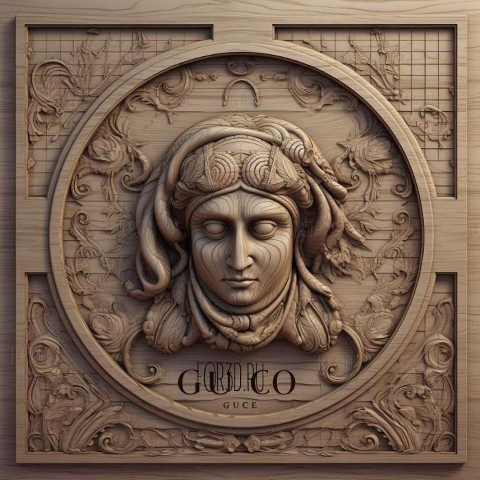Guccio Gucci 1 stl model for CNC